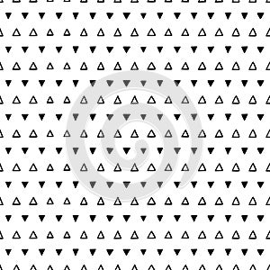 Seamless scribble triangle pattern