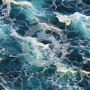 Seamless seawater texture with foam