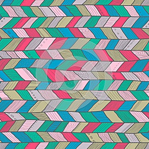 Seamless sennit pattern. Vector multicolored texture