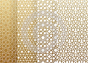 Seamless set geometrics pattern. Islamic pattern. arabic, east ornament, indian ornament, persian motif, 3D. Ramadan