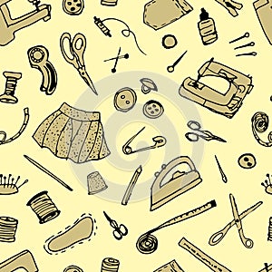 Seamless sewing pattern.