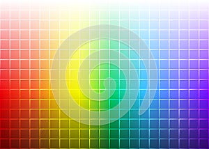 Seamless Shining Squares Pattern in Rainbow Colors Gradient Background