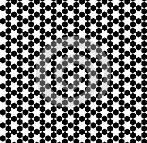 Seamless simple geometric pattern in black and white