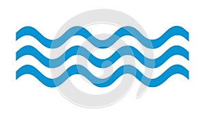 Seamless Smooth Water Waves Pattern Abstract Background Vector, vector design Generative AI