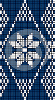 Seamless Snowflake Knit Pattern