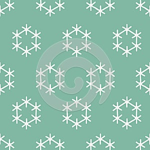 Seamless snowflake pattern