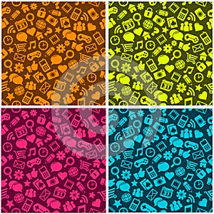 Seamless Social Media Pattern