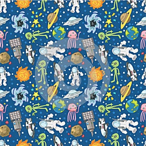 Seamless Space pattern