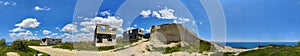 Seamless spherical panorama of the day cloudy sky