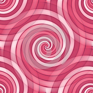 Seamless spiral pattern background in pink