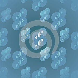 Seamless spiral pattern blue gray white blurred