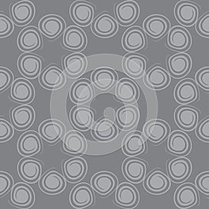 Seamless spiral pattern gray color