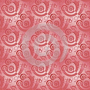 Seamless spiral pattern pink pastel red blurred