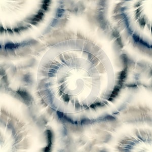 Seamless spiral tie dye pattern for surface design print