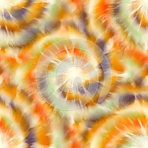 Seamless spiral tie dye pattern for surface design print