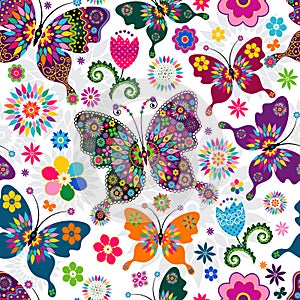 Seamless spring pattern