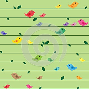 Seamless spring pattern