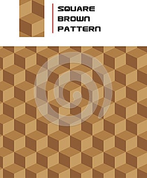 Seamless Square Brown Pattern