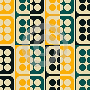 Seamless Square and Circle Pattern