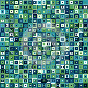 Seamless square mosaic pattern - vector illustration