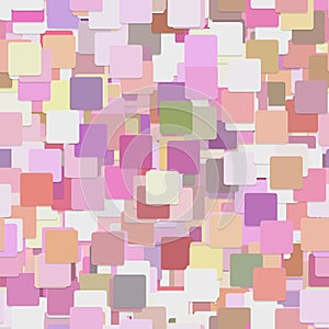 Seamless square pattern background - vector graphic design from colorful squares with shadow effect