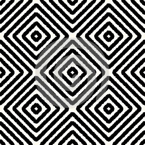 Seamless square rhombus geometric pattern