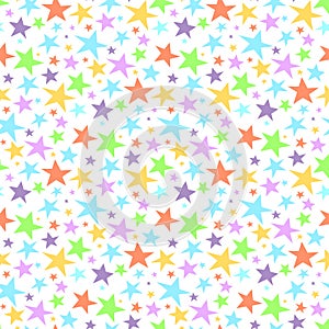 seamless star pattern and background vector illustration