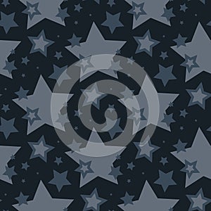 seamless star pattern and background vector illustration