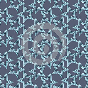 seamless star pattern and background vector illustration