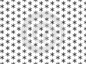 Seamless star pattern in black on white background