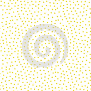 Seamless Stars Yellow background pattern
