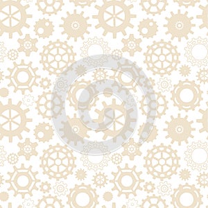 Seamless steampunk pattern with gears . Background for a poster, greeting card, desktop. The bright pastel colors