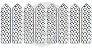 Seamless steel fence 3D