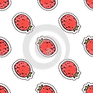 Seamless strawberry illustration