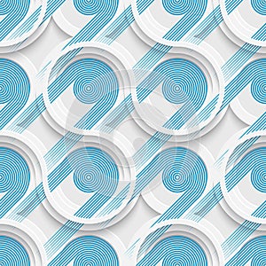 Seamless Striped Background. Vector Blue Pattern