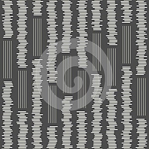 Seamless Striped Pattern. Minimal Monochrome Background