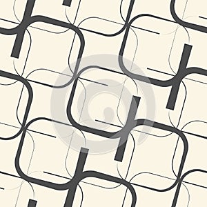 Seamless Striped Pattern. Minimal Monochrome Background