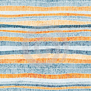 Seamless striped pattern. Vintage bohemian print for home textiles, pillows, rugs, blankets. Embroidered ornament with grunge