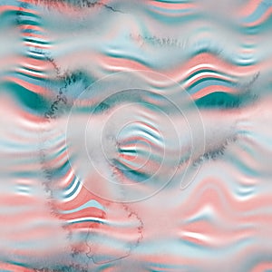 Seamless striped watercolor wet on wet bleed surface pattern design for print