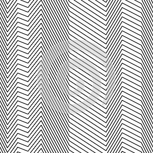 Seamless strips pattern of zig zag lines