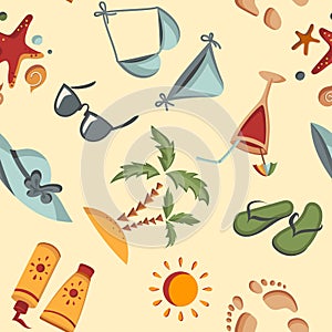 Seamless summer background