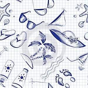 Seamless summer background