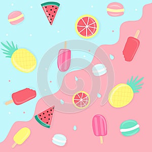 seamless summer pattern
