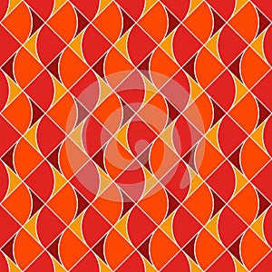 Seamless surface pattern with fire symbols. Contemporary print with repeated spurts of flame. Abstract background photo