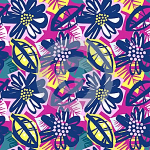 Seamless surface pattern floral design