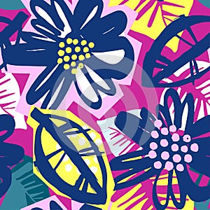 Seamless surface pattern floral design