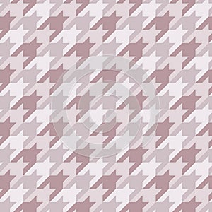 Seamless surface pattern with houndstooth ornament. Classic fashion fabric print. Checked geometric background.