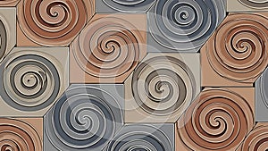 Seamless Swirl Pattern Tile Background