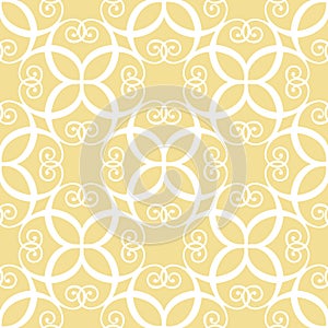 Seamless symmetric yellow pattern