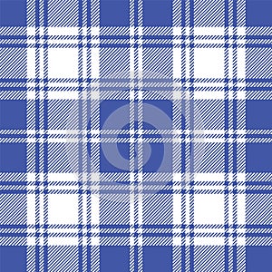 Seamless tartan black and white pattern